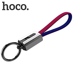 USB Кабель Hoco U36 Mascot micro USB Cable Red/Blue - мініатюра 2
