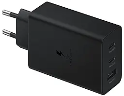 Сетевое зарядное устройство Samsung 65w PD 3xUSB-C ports fast charger black - фото Сетевое зарядное устройство Samsung 65w PD 3xUSB-C ports fast charger black