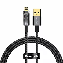 Кабель Baseus Explorer Series Intelligent Power-Off USB-A - Lightning 12w 2.4a 2м cable Black (CATS000501)