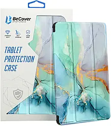 Чехол-книжка Soft Edge BeCover с креплением для стилуса для Xiaomi Redmi Pad SE 8.7" Green Marble (712574) - фото Чехол-книжка Soft Edge BeCover с креплением для стилуса для Xiaomi Redmi Pad SE 8.7" Green Marble (712574)