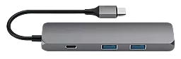 Мультипортовый USB Type-C хаб Satechi USB-C -> USB 3.0х2/HDMI/USB-C Space Gray (ST-CMAM) - миниатюра 4