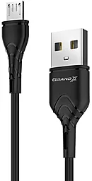 Кабель USB Grand-X 3A micro USB Cable Black (PM-03B)