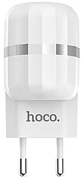 Сетевое зарядное устройство Hoco C41A Wisdom 2.4a 2xUSB-A ports charger + USB-C cable white - миниатюра 2 Сетевое зарядное устройство Hoco C41A Wisdom 2.4a 2xUSB-A ports charger + USB-C cable white - миниатюра 2