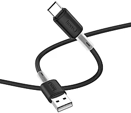 Кабель Hoco X48 Soft Silicone USB-A - Type-C 15w 3a 1м cable Black - мініатюра 3 Кабель Hoco X48 Soft Silicone USB-A - Type-C 15w 3a 1м cable Black - мініатюра 3