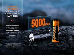 Ліхтарик акумуляторний Fenix PD40R V3.0 (1x21700) - мініатюра 12 Ліхтарик акумуляторний Fenix PD40R V3.0 (1x21700) - мініатюра 12