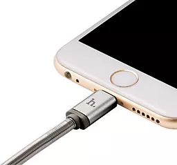 Кабель USB Hoco U5 Full-Metal Lightning Cable 1.2M 2.4A Tarnish - миниатюра 3