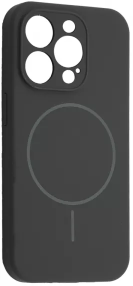 Чехол Silicone Case Full Camera Fine Ring MagSafe для Apple iPhone 15 Pro Max  Pebble - фото 1