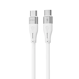 Кабель Proove Soft Silicone USB Type-C - Type-C 60w 3a 1м PD cable White (CCSO60002202) - фото Кабель Proove Soft Silicone USB Type-C - Type-C 60w 3a 1м PD cable White (CCSO60002202)