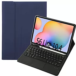 Чехол для планшета BeCover TouchPad с безпроводной клавиатурой для Samsung Galaxy Tab S6 Lite Deep Blue (712362) - фото Чехол для планшета BeCover TouchPad с безпроводной клавиатурой для Samsung Galaxy Tab S6 Lite Deep Blue (712362)