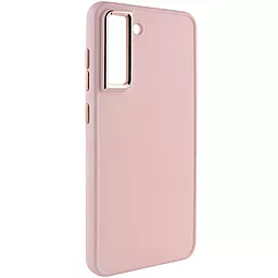 Чехол Epik TPU Bonbon Metal Style для Samsung Galaxy S21 FE Light pink