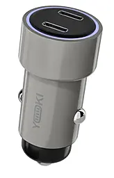 Автомобильное зарядное устройство Yoki YK-ICC35CСT IronPlus 2 35w PD/QC3.0 2xUSB-C ports car charger Black - фото Автомобильное зарядное устройство Yoki YK-ICC35CСT IronPlus 2 35w PD/QC3.0 2xUSB-C ports car charger Black