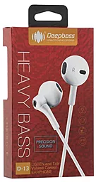 Наушники DeepBass D-13 White - миниатюра 3 Наушники DeepBass D-13 White - миниатюра 3
