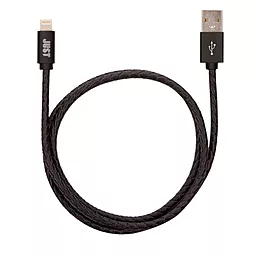 Кабель USB JUST Unique Lightning Cable Black (LGTNG-UNQ-BLCK) - миниатюра 2