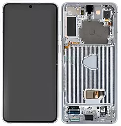 Дисплей Samsung Galaxy S21 Plus G996 с тачскрином и рамкой, сервисный оригинал, Silver - фото Дисплей Samsung Galaxy S21 Plus G996 с тачскрином и рамкой, сервисный оригинал, Silver