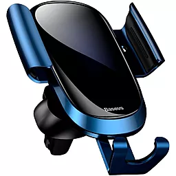 Автодержатель с автозажимом Baseus Smart Car Mount Cell Phone Holder Blue (SUGENT-ZN03) - миниатюра 2