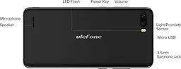 Смартфон UleFone S1 1/8GB Black - миниатюра 5