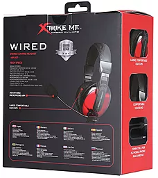 Навушники Xtrike ME HP-307 Black/Red - мініатюра 5