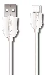 Кабель XO NB9 USB-A - micro USB 12w 2.4a 1м cable White - фото Кабель XO NB9 USB-A - micro USB 12w 2.4a 1м cable White