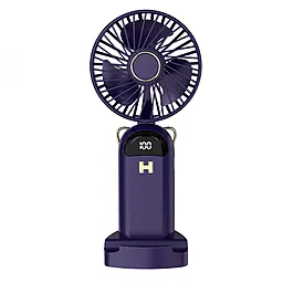 Портативный вентилятор NICHOSI Y-05 1200mAh Blue - фото Портативный вентилятор NICHOSI Y-05 1200mAh Blue