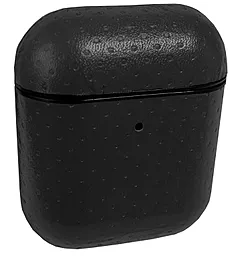 Кожаный чехол для Apple AirPods 1/2 CASE POINTS Black