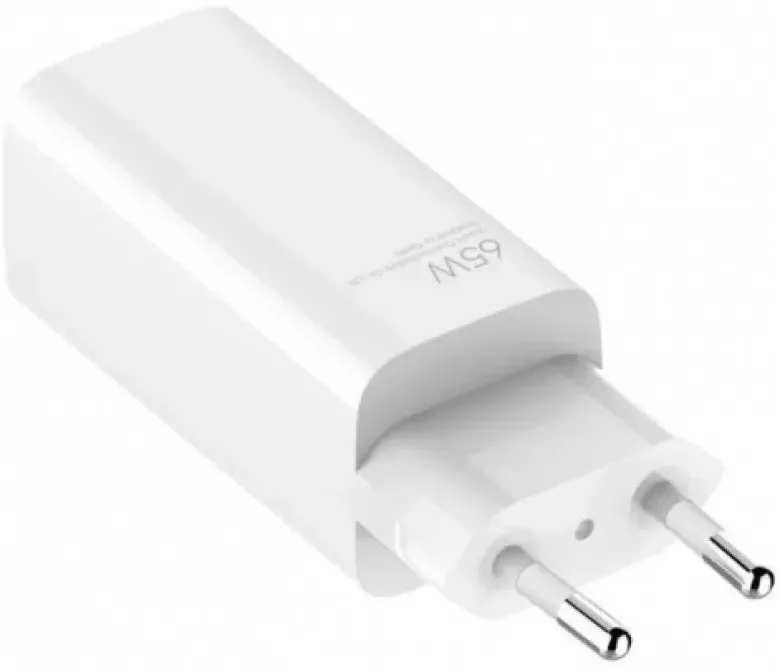 Сетевое зарядное устройство Xiaomi GaN 65W USB Type-A/Type-C Port + USB Type-C to Type-C Cable White (BHR5515GL) - фото 1