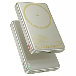 Повербанк Hoco Q26A Joy Magsafe 10000 mAh 20W PD/QC Gold - фото Повербанк Hoco Q26A Joy Magsafe 10000 mAh 20W PD/QC Gold