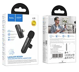 Петличный микрофон Hoco L20 Fair Lightning - миниатюра 6 Петличный микрофон Hoco L20 Fair Lightning - миниатюра 6