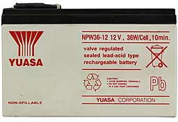 Аккумуляторная батарея Yuasa 12V 7Ah (NPW36-12) AGM - миниатюра 3