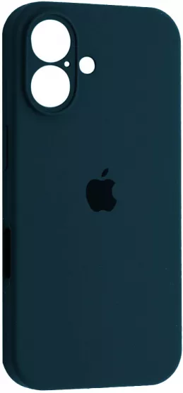 Чехол Silicone Case Full Camera для Apple iPhone 16 Abyss Blue - фото 1
