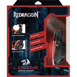 Наушники Redragon Lester Black/Red (64205) - миниатюра 6