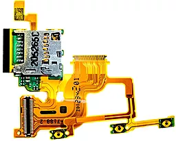 Шлейф Sony Xperia Ion LT28i с кнопкой включения и коннектором карты памяти, Original