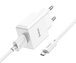 Сетевое зарядное устройство Hoco C106A 2.1A USB Port + mirco USB Cable White