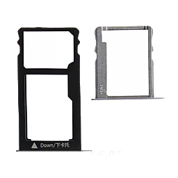 Держатель (лоток) Сим карты Huawei Honor 5X (KIW-L21) / GR5 (2016) / X5 Silver