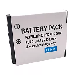 Аккумулятор для фотоаппарата Pentax D-Li68 / Fujifilm NP-50 / Kodak KLIC-7004 (1200-1400 mAh)