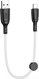 Кабель XO NB247 Suluo USB-A - Type-C 30w 6a 0.25м cable White - фото Кабель XO NB247 Suluo USB-A - Type-C 30w 6a 0.25м cable White