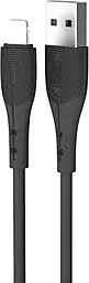Кабель XO NB159 USB-A - Lightning 10w 1м cable Black - фото Кабель XO NB159 USB-A - Lightning 10w 1м cable Black