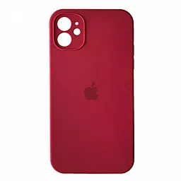 Чехол Silicone Case Full Camera для Apple IPhone 12  Rose