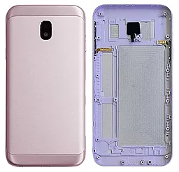 Задняя крышка корпуса Samsung Galaxy J3 2017 J330 со стеклом камеры Pink - фото Задняя крышка корпуса Samsung Galaxy J3 2017 J330 со стеклом камеры Pink
