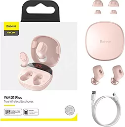 Наушники Baseus Encok WM01 Plus Pink (NGWM01P-04) - миниатюра 6