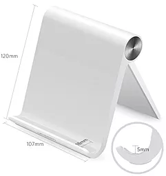 Настольный держатель Ugreen LP115 Multi-Angle Adjustable Portable Stand for iPad White - миниатюра 2 Настольный держатель Ugreen LP115 Multi-Angle Adjustable Portable Stand for iPad White - миниатюра 2