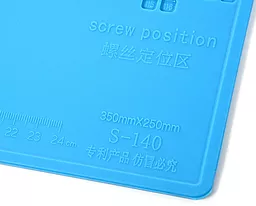 Силіконовий термостійкий килимок для пайки Aida S-140 345x245мм синій  - мініатюра 3