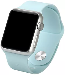 для умных часов iWatch Silicon Strap for Apple Watch 38mm Blue - миниатюра 2