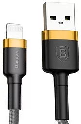 Кабель Baseus Kevlar USB-A - Lightning 12w 2.4a 0.5м cable Gold/Black (CALKLF-AV1)