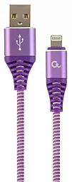Кабель Cablexpert USB-A - Lightning 12w 2.4a 2м cable Purple (CC-USB2B-AMLM-2M-PW) - фото Кабель Cablexpert USB-A - Lightning 12w 2.4a 2м cable Purple (CC-USB2B-AMLM-2M-PW)