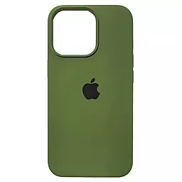 Чехол Silicone Case Full для Apple iPhone 14 Army Green
