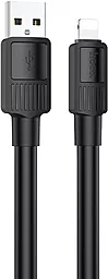 Кабель USB Hoco X84 Solid 2.4a Lightning Cable Black