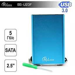 Карман для HDD PrologiX BS-U23F (BS-U23F-BLUE) Blue - фото Карман для HDD PrologiX BS-U23F (BS-U23F-BLUE) Blue