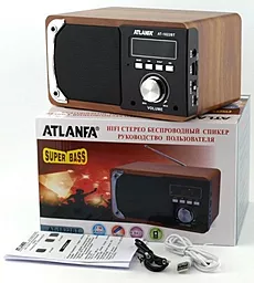 Радіоприймач Atlanfa AT-1822BT Brown - мініатюра 7