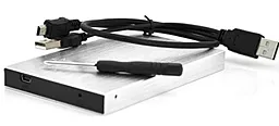 Карман для HDD Voltronic SATA HDD 2.5" USB 2.0 (U25E30/10240) Silver - фото Карман для HDD Voltronic SATA HDD 2.5" USB 2.0 (U25E30/10240) Silver