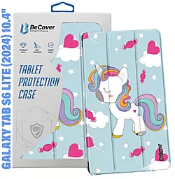 Чехол для планшета BeCover Smart Case для Samsung Galaxy Tab S6 Lite (2024) 10.4" P620/P625/P627 Unicorn (710835) - фото Чехол для планшета BeCover Smart Case для Samsung Galaxy Tab S6 Lite (2024) 10.4" P620/P625/P627 Unicorn (710835)